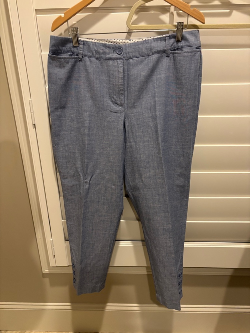 Talbots Light Blue Cropped Trousers “Perfect Crop”